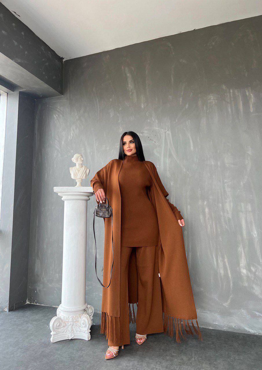 Ensemble 3 pièces – Élégance & Chaleur au Quotidien