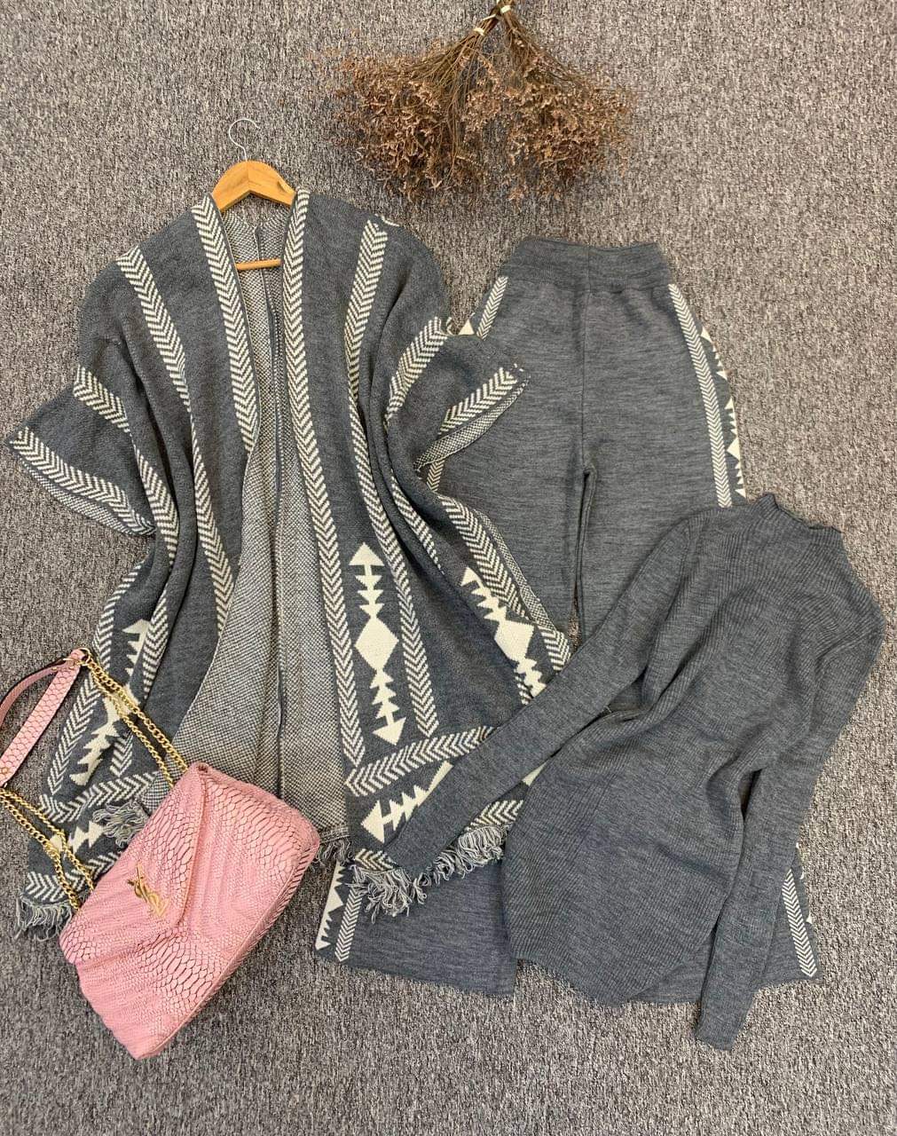 Ensemble Trois Pièces en Laine Premium