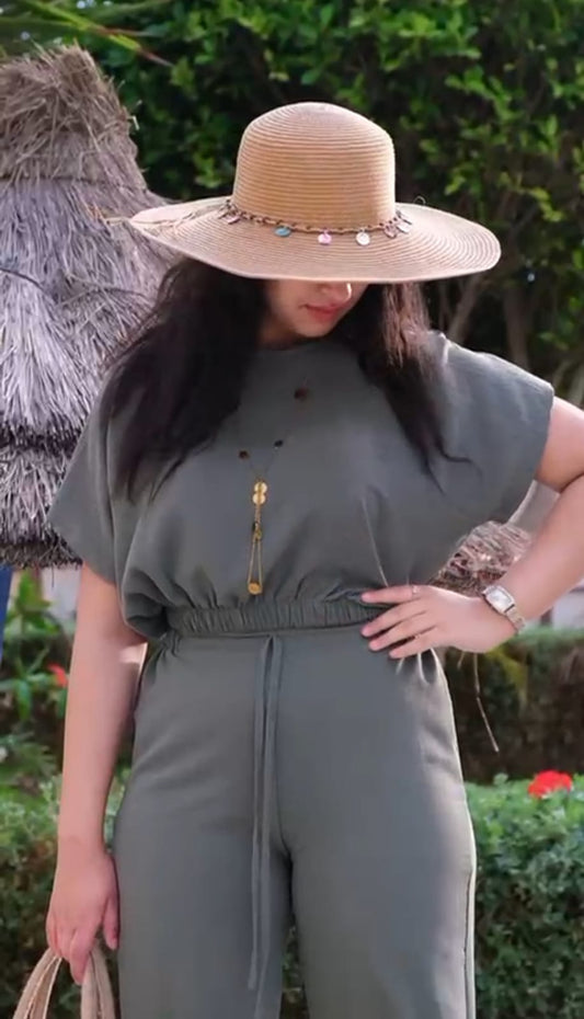 Ensemble BAYAN en lin froissé